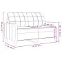 Dreiteiliges Sofaset mit rosa Samtkissen. von , Sofas - Ref: Foro24-3278424, Preis: 621,92 €, Rabatt: %