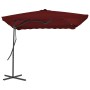 Sombrilla de jardín con palo de acero burdeos 250x250x230 cm de vidaXL, Sombrillas - Ref: Foro24-312514, Precio: 134,29 €, De...