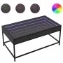 Mesa de centro con Infinity LED negro 90x50x41 cm de , Mesas de centro - Ref: Foro24-847687, Precio: 100,43 €, Descuento: %