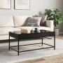 Mesa de centro con Infinity LED negro 90x50x41 cm de , Mesas de centro - Ref: Foro24-847687, Precio: 100,43 €, Descuento: %