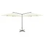 Sombrilla doble con palo de acero color arena 600 cm de vidaXL, Sombrillas - Ref: Foro24-312563, Precio: 158,98 €, Descuento: %