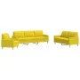 Juego de sofás 3 piezas tela amarillo claro de , Sofás - Ref: Foro24-3278292, Precio: 608,78 €, Descuento: %