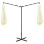 Sombrilla doble con palo de acero color arena 600 cm de vidaXL, Sombrillas - Ref: Foro24-312563, Precio: 162,43 €, Descuento: %