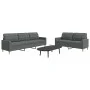Juego de sofás 2 piezas tela gris oscuro de , Sofás - Ref: Foro24-3278320, Precio: 479,12 €, Descuento: %