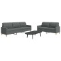 Juego de sofás 2 piezas tela gris oscuro de , Sofás - Ref: Foro24-3278320, Precio: 485,95 €, Descuento: %