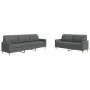 Juego de sofás 2 piezas tela gris oscuro de , Sofás - Ref: Foro24-3278320, Precio: 479,12 €, Descuento: %