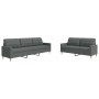 Juego de sofás 2 piezas tela gris oscuro de , Sofás - Ref: Foro24-3278320, Precio: 485,95 €, Descuento: %