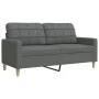 Juego de sofás 2 piezas tela gris oscuro de , Sofás - Ref: Foro24-3278320, Precio: 479,12 €, Descuento: %