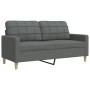 Juego de sofás 2 piezas tela gris oscuro de , Sofás - Ref: Foro24-3278320, Precio: 485,95 €, Descuento: %