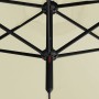 Sombrilla doble con palo de acero color arena 600 cm de vidaXL, Sombrillas - Ref: Foro24-312563, Precio: 162,43 €, Descuento: %