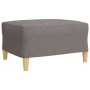 Juego de sofás con reposapiés 3 piezas tela gris taupé de , Sofás - Ref: Foro24-3278334, Precio: 572,90 €, Descuento: %