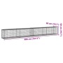 Cesta de gaviones con cubierta hierro galvanizado 400x50x50 cm de , Maceteros y jardineras - Ref: Foro24-3295135, Precio: 100...