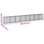 Cesta de gaviones con cubierta hierro galvanizado 800x50x100 cm de , Maceteros y jardineras - Ref: Foro24-3295149, Precio: 31...