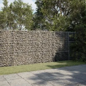 Cesta de gaviones con cubierta hierro galvanizado 300x50x150 cm de , Maceteros y jardineras - Ref: Foro24-3295156, Precio: 17...