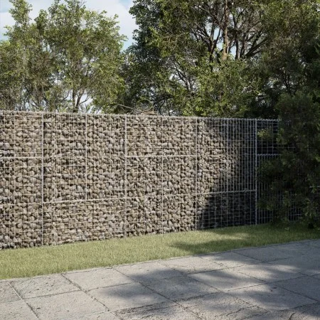 Cesta de gaviones con cubierta hierro galvanizado 300x50x150 cm de , Maceteros y jardineras - Ref: Foro24-3295156, Precio: 17...