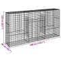 Cesta de gaviones con cubierta hierro galvanizado 300x50x150 cm de , Maceteros y jardineras - Ref: Foro24-3295156, Precio: 17...