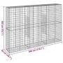 Cesta de gaviones con cubierta hierro galvanizado 300x50x200 cm de , Maceteros y jardineras - Ref: Foro24-3295168, Precio: 18...