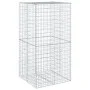 Cesta gaviones con cubierta hierro galvanizado 100x100x200 cm de , Maceteros y jardineras - Ref: Foro24-3295225, Precio: 104,...
