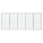 Cesta de gaviones con cubierta hierro galvanizado 500x100x200cm de , Maceteros y jardineras - Ref: Foro24-3295233, Precio: 47...