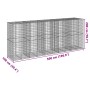 Cesta de gaviones con cubierta hierro galvanizado 500x100x200cm de , Maceteros y jardineras - Ref: Foro24-3295233, Precio: 47...
