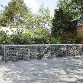 Gabion basket with galvanized iron cover 300x100x50 cm by , Pots and planters - Ref: Foro24-3295180, Price: 131,74 €, Discoun...