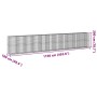 Cesta gaviones con cubierta hierro galvanizado 1150x100x200 cm de , Maceteros y jardineras - Ref: Foro24-3295246, Precio: 972...