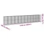 Cesta gaviones con cubierta hierro galvanizado 1150x100x200 cm de , Maceteros y jardineras - Ref: Foro24-3295246, Precio: 990...