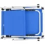 Folding sun loungers with canopy, 2 units, aluminum and blue textilene. by vidaXL, Loungers - Ref: Foro24-312457, Price: 183,...