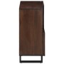 Aparador de madera maciza de mango marrón 80x34x75 cm de , Taquillas y armarios de almacenamiento - Ref: Foro24-377571, Preci...