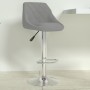 Taburete de cocina de terciopelo gris claro de , Taburetes de cocina - Ref: Foro24-335294, Precio: 78,14 €, Descuento: %