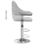 Taburete de cocina de terciopelo gris claro de , Taburetes de cocina - Ref: Foro24-335294, Precio: 77,08 €, Descuento: %