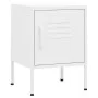 Nachttisch aus weißem Stahl 35x35x51 cm von , Nachttische - Ref: Foro24-336215, Preis: 73,07 €, Rabatt: %