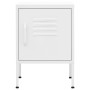 Mesita de noche acero blanco 35x35x51 cm de , Mesitas de noche - Ref: Foro24-336215, Precio: 71,61 €, Descuento: %