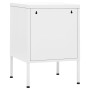 Mesita de noche acero blanco 35x35x51 cm de , Mesitas de noche - Ref: Foro24-336215, Precio: 71,61 €, Descuento: %