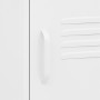 Mesita de noche acero blanco 35x35x51 cm de , Mesitas de noche - Ref: Foro24-336215, Precio: 71,61 €, Descuento: %