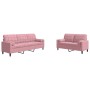 Juego de sofás con cojines 2 piezas terciopelo rosa de , Sofás - Ref: Foro24-3278414, Precio: 601,18 €, Descuento: %