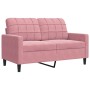 Juego de sofás con cojines 2 piezas terciopelo rosa de , Sofás - Ref: Foro24-3278414, Precio: 601,18 €, Descuento: %