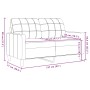 Juego de sofás con cojines 2 piezas terciopelo rosa de , Sofás - Ref: Foro24-3278414, Precio: 601,18 €, Descuento: %