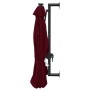 Sombrilla de pared con LEDs y poste de metal 300 cm burdeos de vidaXL, Sombrillas - Ref: Foro24-312526, Precio: 148,68 €, Des...