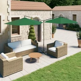 Sombrilla doble con palo de acero verde 600 cm de vidaXL, Sombrillas - Ref: Foro24-312562, Precio: 145,97 €, Descuento: %