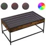 Mesa de centro con Infinity LED roble ahumado 90x50x41 cm by , Coffee table - Ref: Foro24-847689, Price: 96,47 €, Discount: %