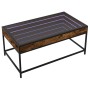 Mesa de centro con Infinity LED roble ahumado 90x50x41 cm de , Mesas de centro - Ref: Foro24-847689, Precio: 97,68 €, Descuen...
