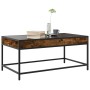 Mesa de centro con Infinity LED roble ahumado 90x50x41 cm de , Mesas de centro - Ref: Foro24-847689, Precio: 97,68 €, Descuen...