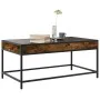 Mesa de centro con Infinity LED roble ahumado 90x50x41 cm by , Coffee table - Ref: Foro24-847689, Price: 96,47 €, Discount: %