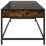 Mesa de centro con Infinity LED roble ahumado 90x50x41 cm by , Coffee table - Ref: Foro24-847689, Price: 96,47 €, Discount: %