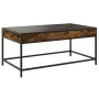 Mesa de centro con Infinity LED roble ahumado 90x50x41 cm by , Coffee table - Ref: Foro24-847689, Price: 96,47 €, Discount: %