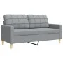 Juego de sofás 2 piezas tela gris claro by , Sofas - Ref: Foro24-3278319, Price: 458,01 €, Discount: %