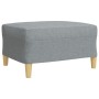 Juego de sofás con reposapiés 4 piezas tela gris claro de , Sofás - Ref: Foro24-3278295, Precio: 647,16 €, Descuento: %