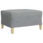Juego de sofás con reposapiés 3 piezas tela gris claro de , Sofás - Ref: Foro24-3278327, Precio: 509,13 €, Descuento: %
