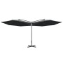 Sombrilla doble con palo de acero antracita 600 cm de vidaXL, Sombrillas - Ref: Foro24-312564, Precio: 149,57 €, Descuento: %